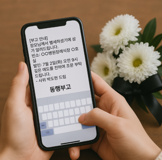 분당제생병원장례식장 부고장 만들기 분당제생병원장례식장 부고장 만들기